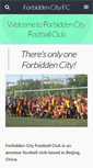 Mobile Screenshot of forbiddencityfc.com