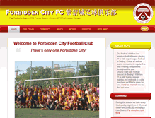 Tablet Screenshot of forbiddencityfc.com